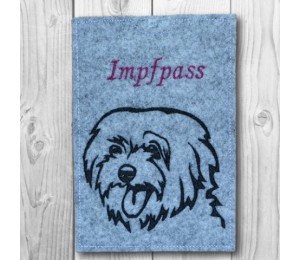 Stickdatei - Malteser Silhouette